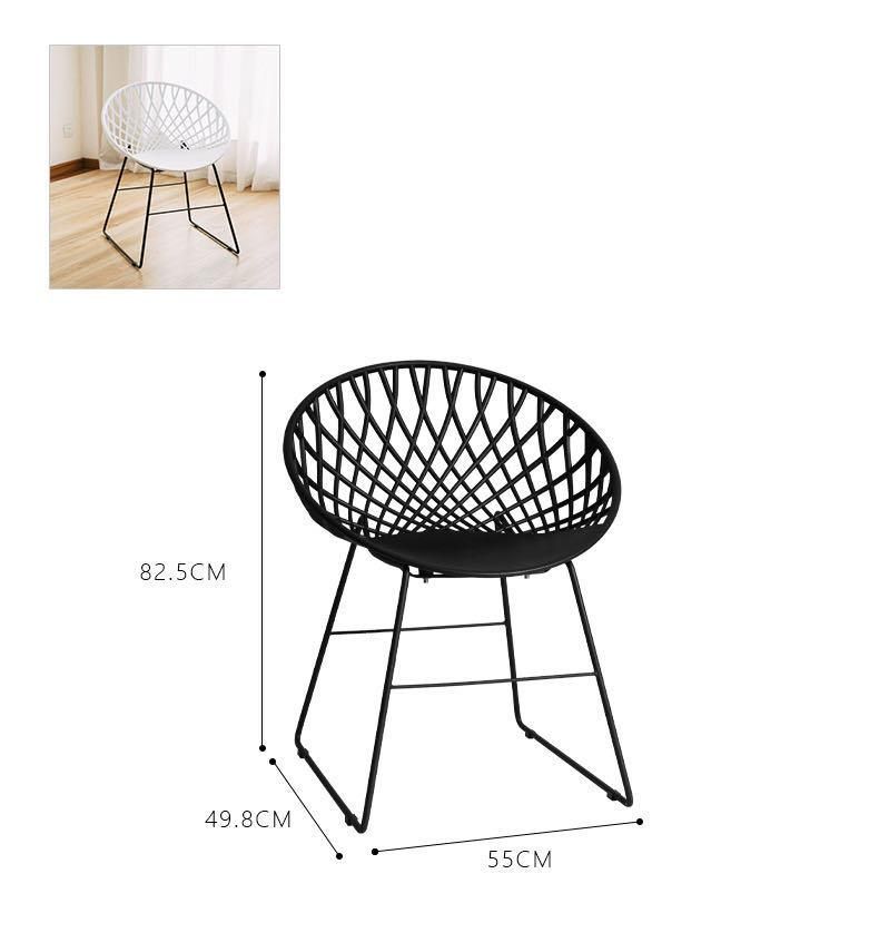 Cheap Outdoor White Modern Design Leisure Stacking Dining Plastic Chair