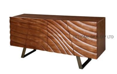 Cabinet Hotel Stainless Steel Indoor Metal Wooden Factory Sideboard