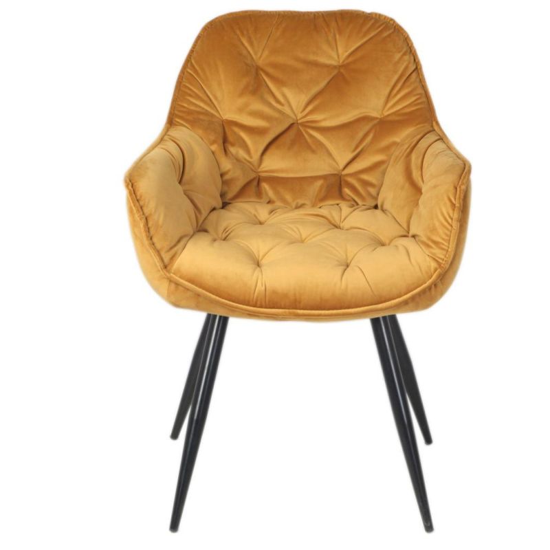 Wholesale Modern Luxury Outdoor Indoor French Restaurant Coffee Shop Velvet Dining Room Chair