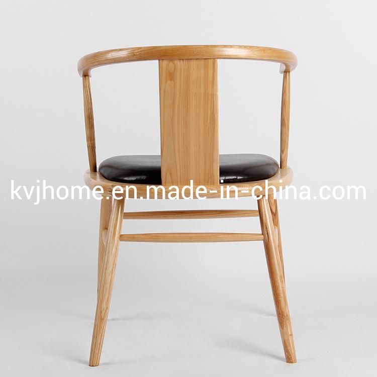 Kvj-7081 Modern Dining Room Furniture Solid Wood Ash Armchair