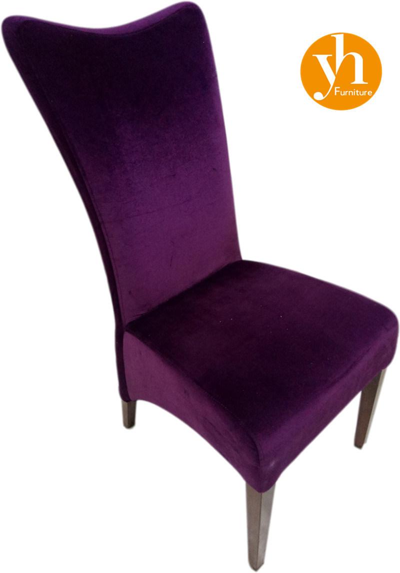 Gasket Dinner Chair Screen Printing Wood Legs DIY Back Purple Dining Chairs