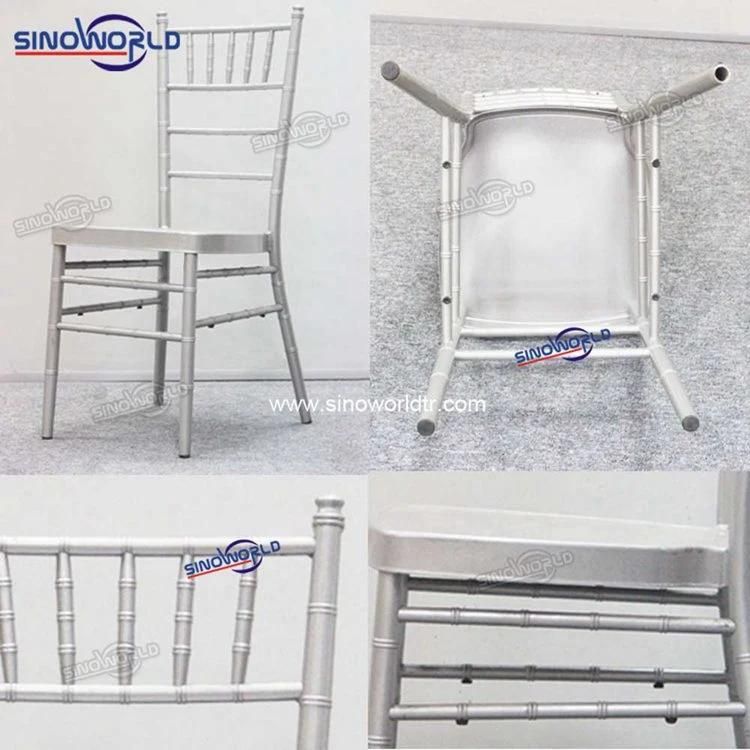 Stacking Modern Outdoor Metal Hotel Restaurant Wedding Chiavari Banquet Dining Furniture Chair