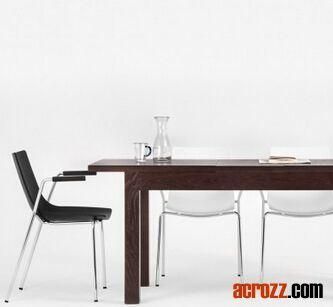 Modern Design Restaurant Chrome Tikada Arm Chair