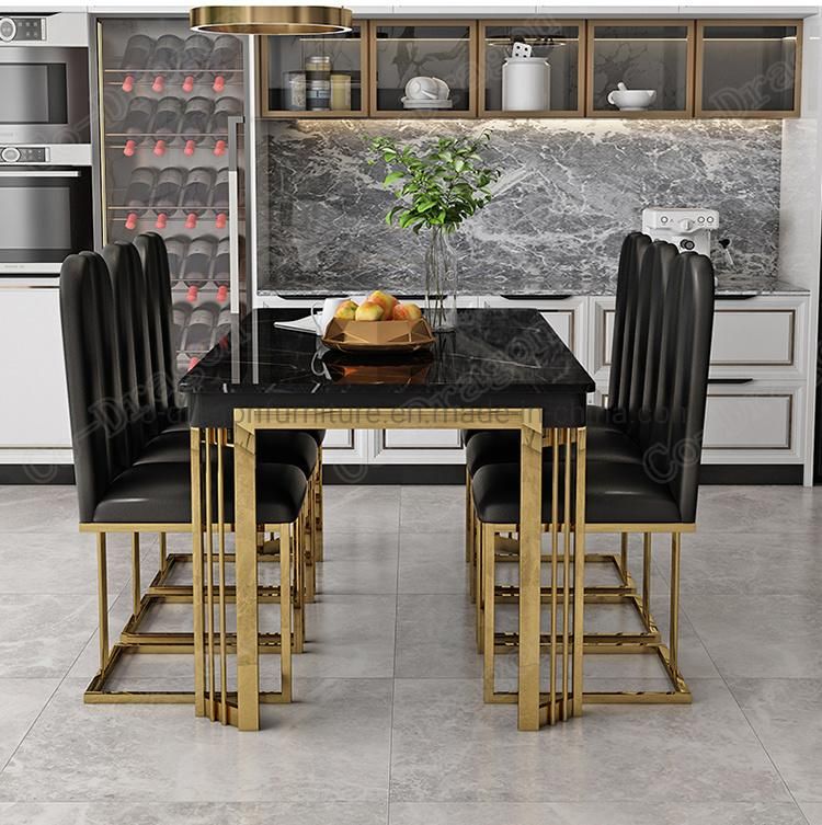 Modern Home Furniture Good Quality Marble Kd Dining Table