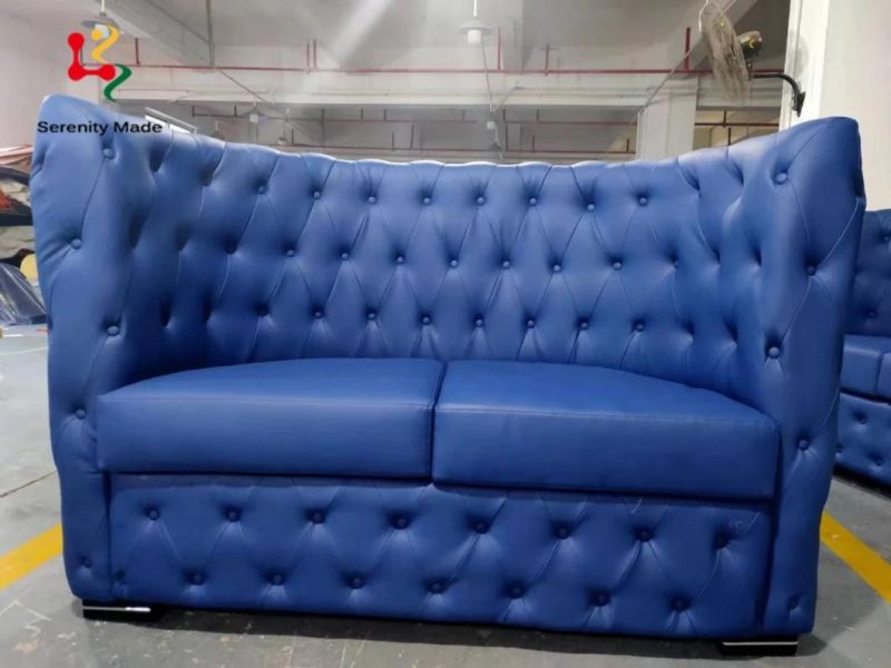 Custom Made High Back Tufed Leather Vinyl Round Booth Sofa Seating