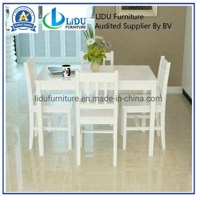 Modern Solid Pine Wood Dining Table Set with 2/4 Chairs Kitchen Dining Furniture Dining Room Set