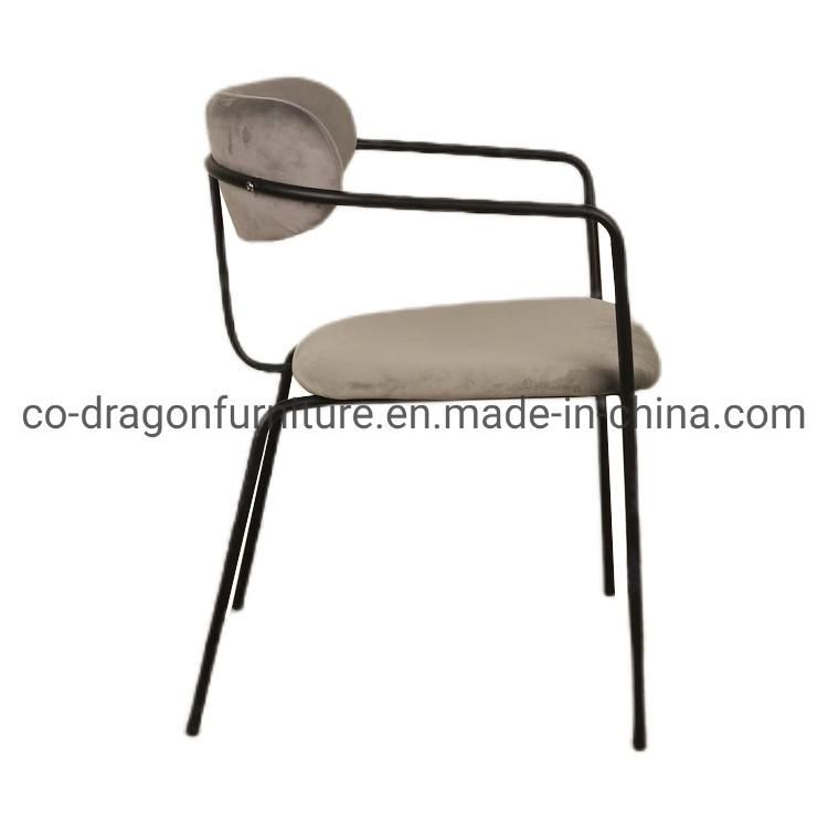 Wholesale Market Metal Dining Chair with Arm for Dining Furniture
