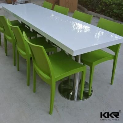 Marble Stone Solid Surface Fast Food Dining Table for Restaurant