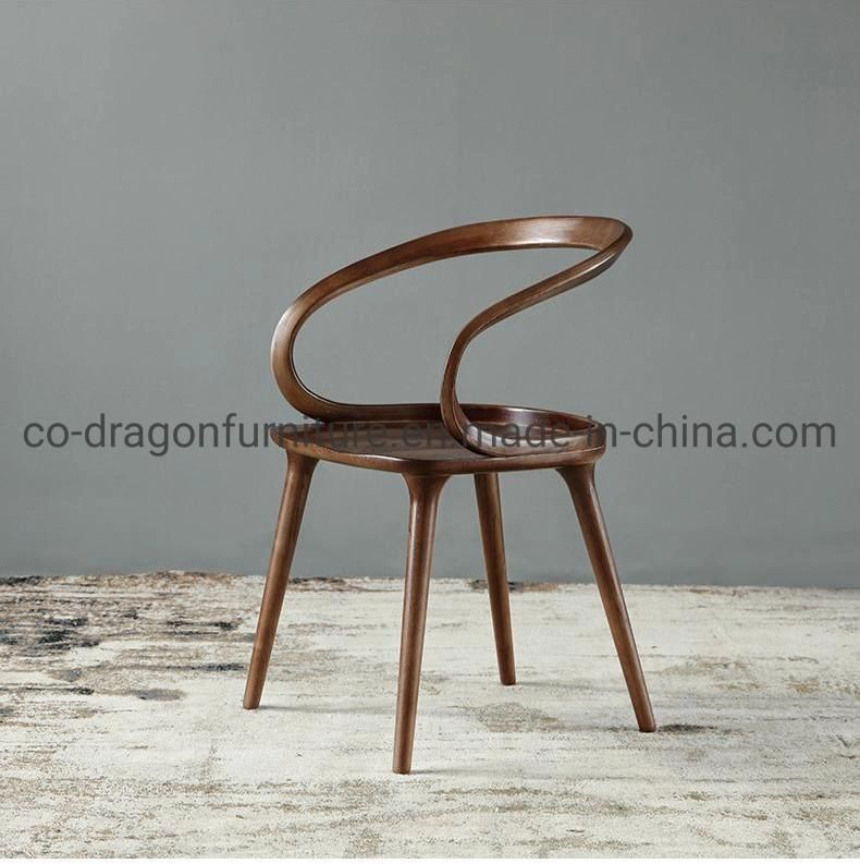 Modern Fashion Dining Furniture Solid Wood Dining Chair with Arm