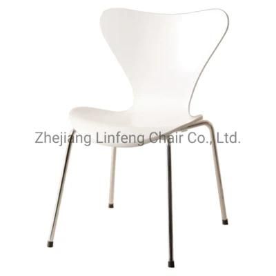 Modern Designer Stylish Stackable Plywood Seven Chair Seven 7 Chairs Restaurant, Chinese Restaurant Chairs