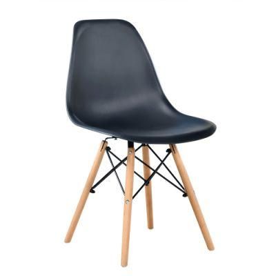 Quality Polypropylene Chairs Beech Wood Legs Nordic Furniture Dining Chairs Eiffel