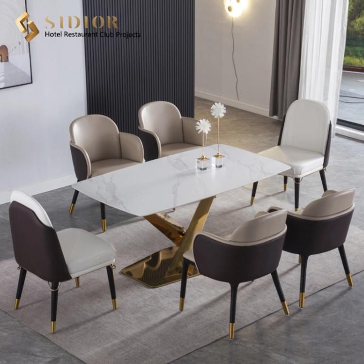Modern Event Furniture Stackable Black Metal Frame Square Dining Chairs