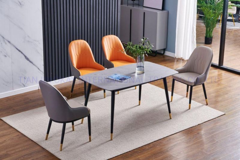 Modern Home Furniture Sintered Stone Extendable Dining Table