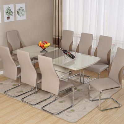 Hot Selling Dining Table Set Modern Dining Room Furniture Tables and Chairs with Extendable Size