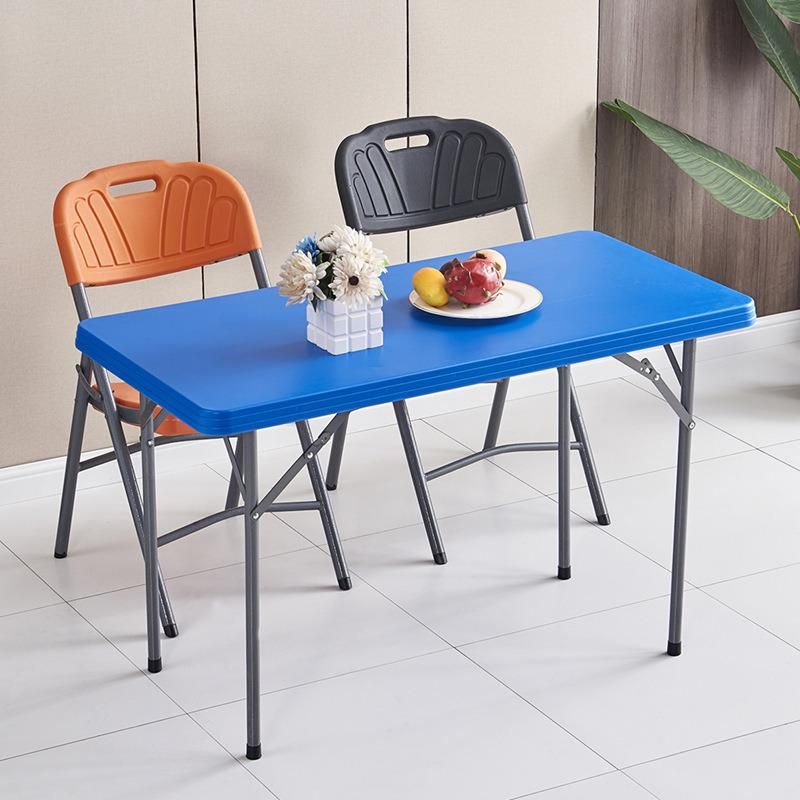 Hot Selling Outdoor Modern HDPE Plastic Hotel Recentage Folding Table