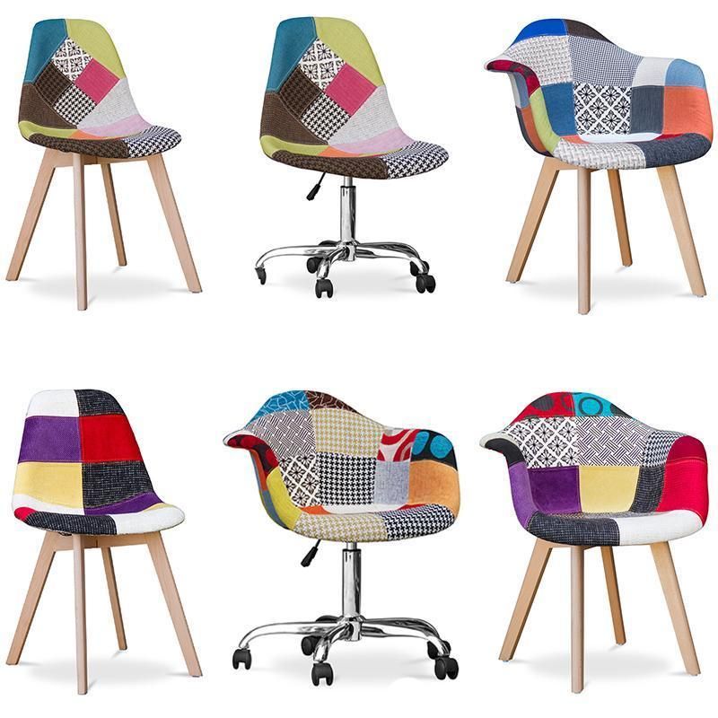 Modern Soft Seat Fabric Dining Office Cafe Tulip Chair Furniture