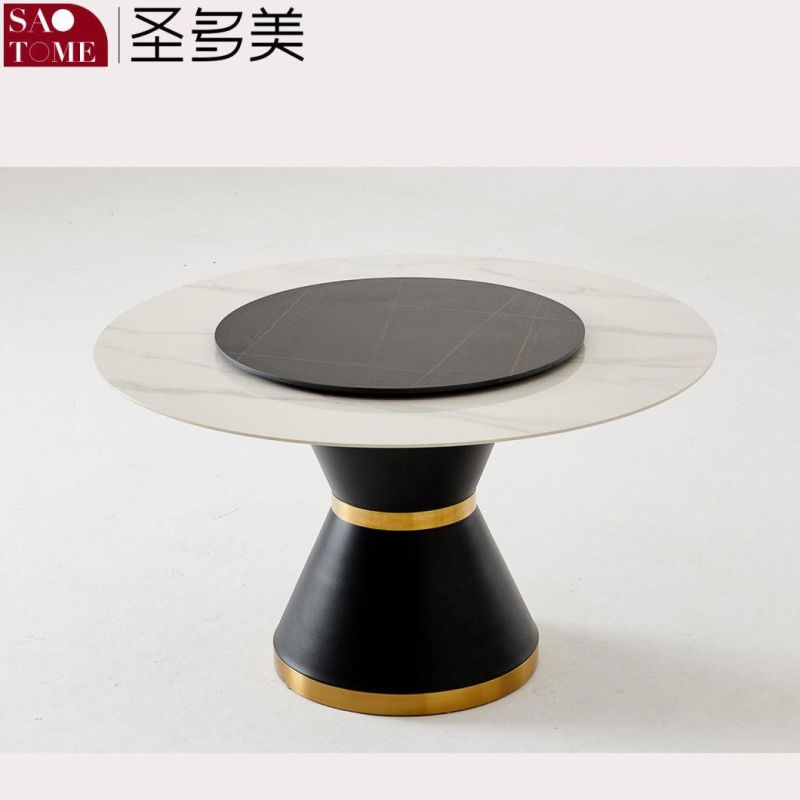 Modern Slate Furniture Small Waist Round Dining Table