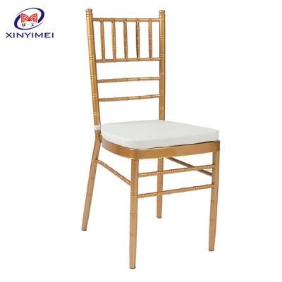 Foshan Manufacturer Wholesale Popular Metal Tiffany Wedding Chiavari Chair