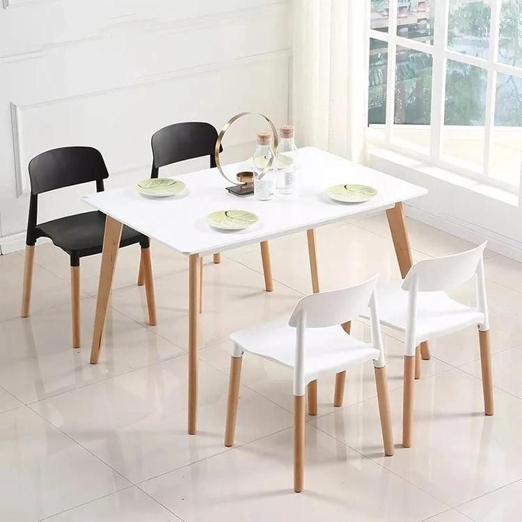 Rectangular Kitchen Tablechaise Cuisine Dining Table and Chairs Room Set Wood Tulip Famous Design Epoxy Dining Table