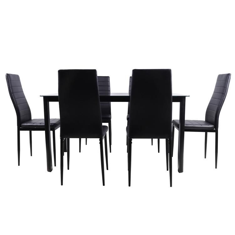 Modern Furniture 6 Chairs Set Dining Table Set