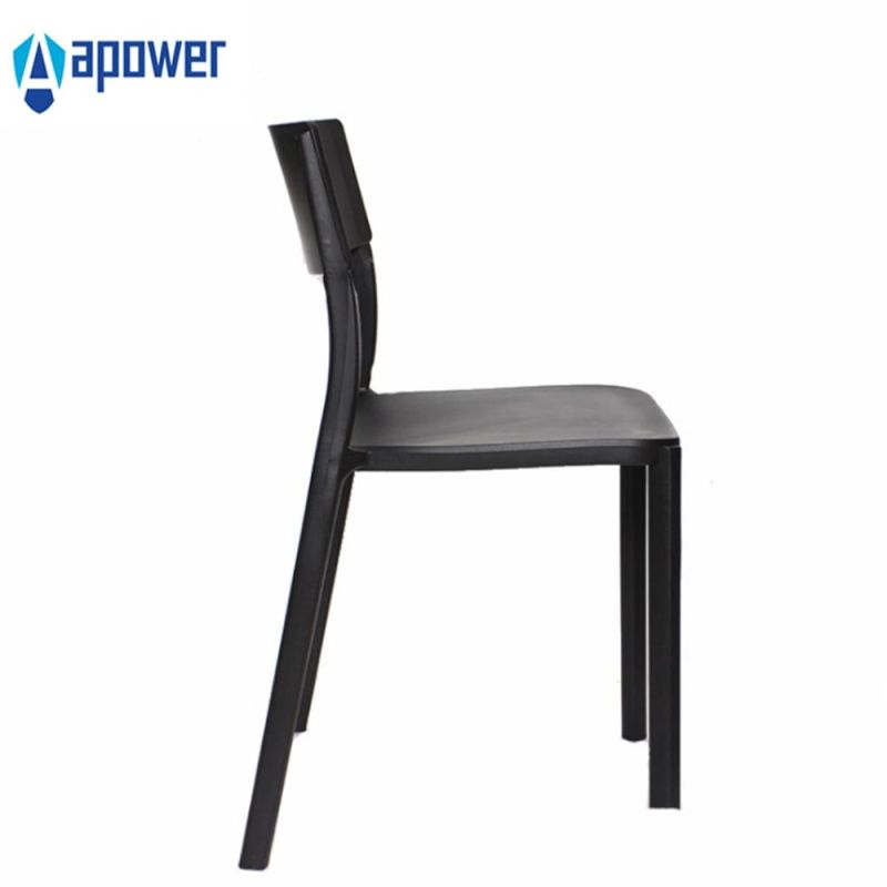 High Quality China Back Breathable Colorful Dining Stackable Plastic Chairs