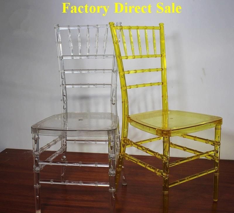 PC Chair Transparent Banquet Chair Clear Tiffany Chair