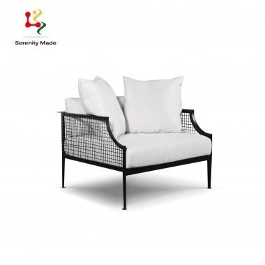 Event Furniture Metal Wire Fabric Upholstery Lounge Chair