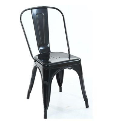 Wholesale China Stackable Vintage Industrial Dining Iron Metal Cafe Restaurant Chair