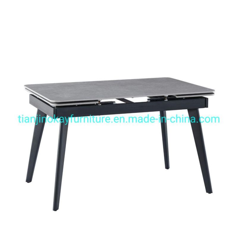 Dining Table Set Luxury Dining Room Furnituremodern White Dining Table Rectangleblack Metal Dining Table Legs