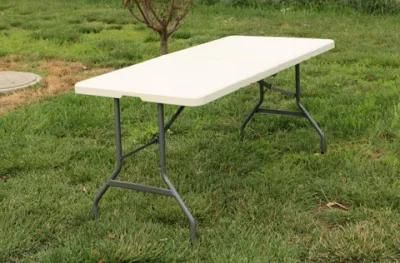 6feet 180X70X74cm China Best Quality Wholesale Picnic Rectangle Plastic Tables, Portable Plastic Folding Tables