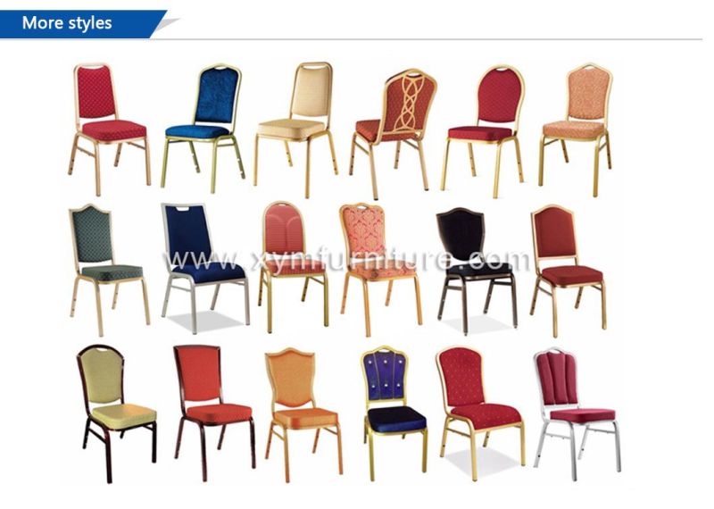 Elegant Round Back Button Design Stacking Hotel Banquet Chair