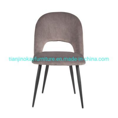 2021 New Velvet Metal Leg Dining Chairs