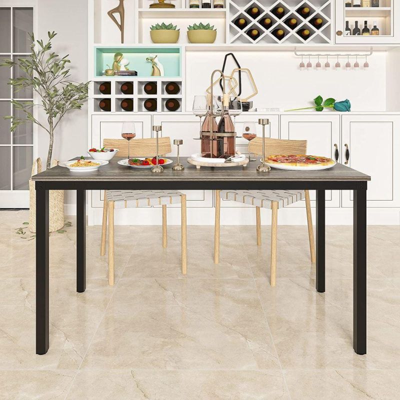 Contemporary Black Oak Dining Table for Kitchen for USA/Canada/Australia Market