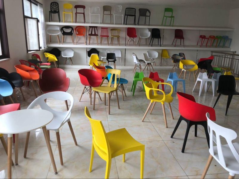 Commercial Restaurant Furniture Cafe PP Cheap Stackable White Dining Plastic Chairs