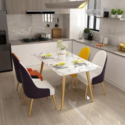 Wholesale Modern Marble Wooden Durable Home Furniture Dining Table