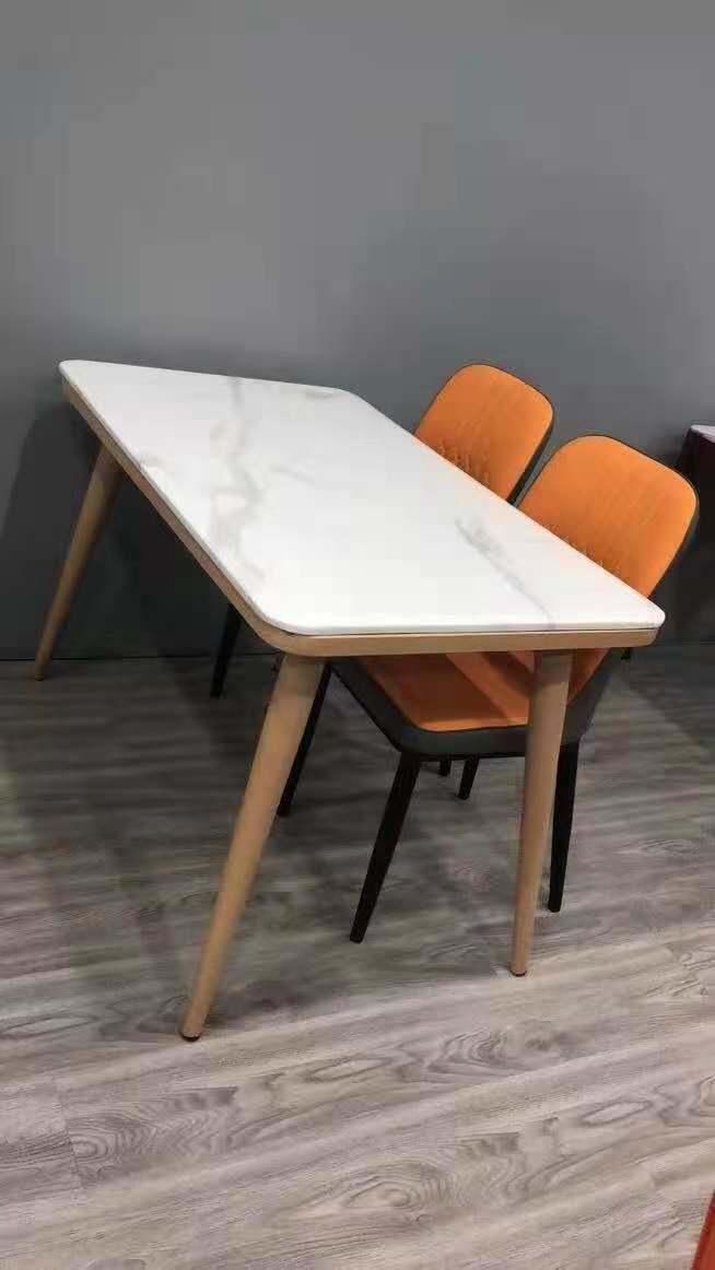 Marble Design Modern Luxury Furniture Dining Table with 6 Seats