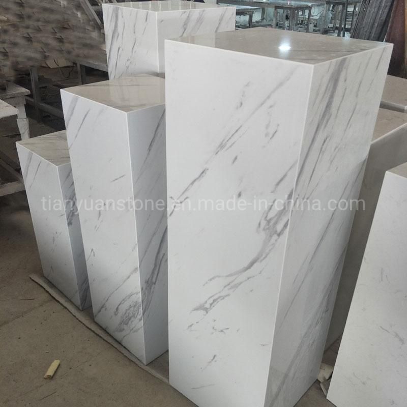 Shop Fittings and Display Marble Pedestal Showcase Platform Stand