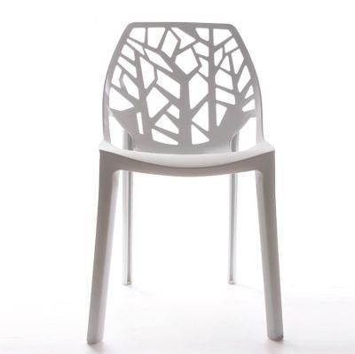 Polypropylene Bar Stool Stacking Plastic Chair White Dinner Chairs