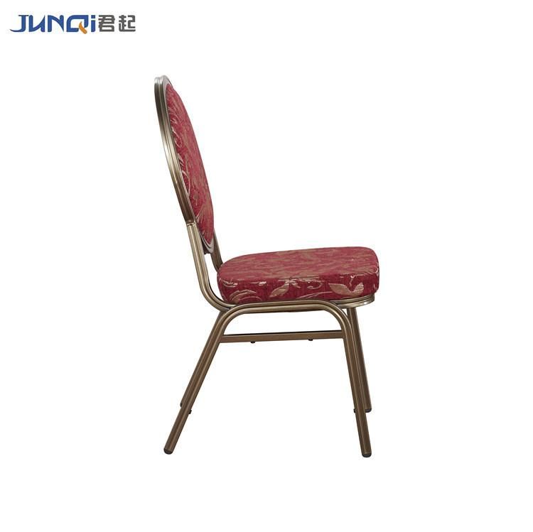 High Quality Luxury Iron Metal Restaurant Dining Wedding Hotel Banquet Chair