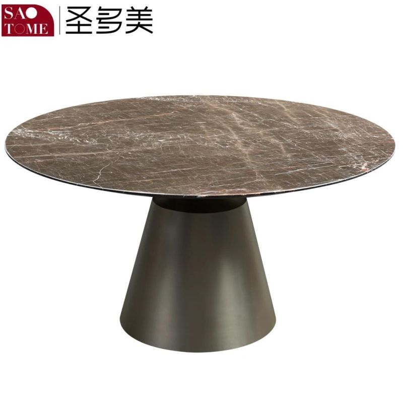 Round Dining Table for Modern Fashionable Family Restaurant