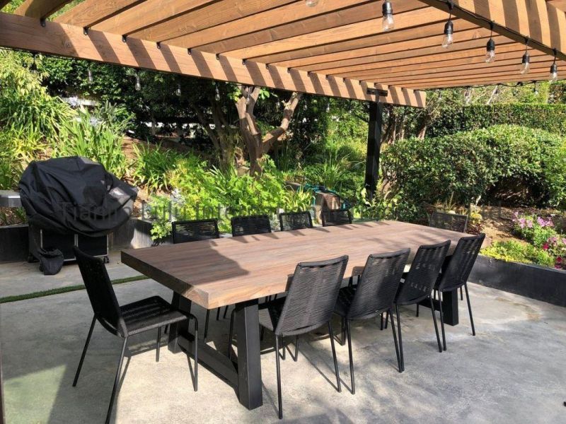 8 People Solid Wood Dining Table Outdoor Table Dining Table