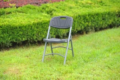 China Top High Quality Outdoor Wedding Party Garden Dining HDPE Plastic Folding Chair