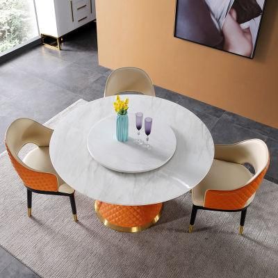 Round Dining Room Furniture Marble Top Round Dining Table