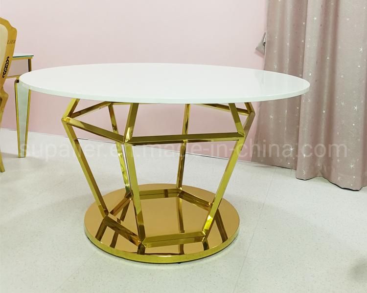 High Temperature Resistance Outdoor Wedding Restaurant Furniture MDF Dinner Table