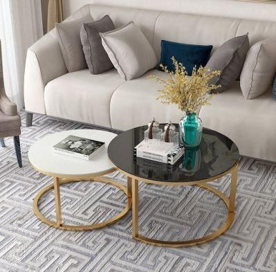 Factory Classic Italian Metal Base Design Enduring Mirrored Coffee Table