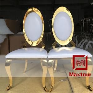 New Model Gold/Silver Stainless Steel Louis Wedding Chair Wedding Furniture Chair for Party