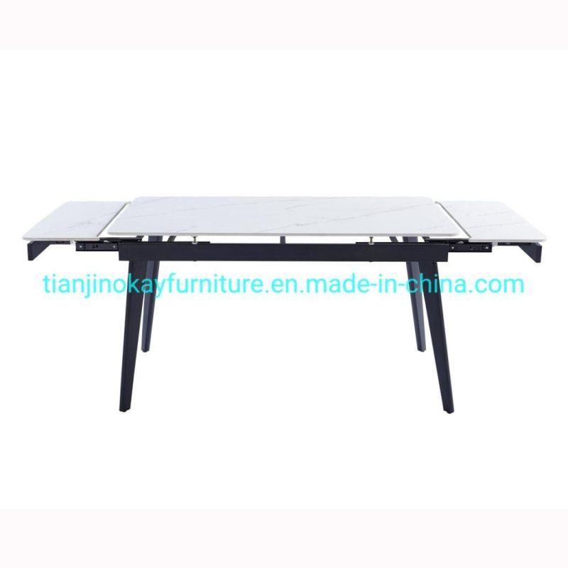 Dining Table Set Luxury Dining Room Furnituremodern White Dining Table Rectangleblack Metal Dining Table Legs