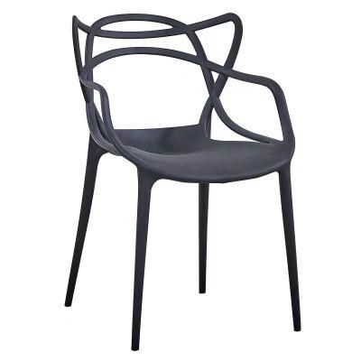 Stacking Cheap Cat Shape PP Plastic Dining Master Chair