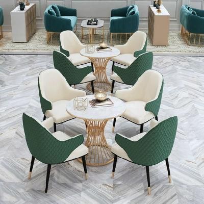 Hot Selling Italian Leather Luxury Modern Dining Chair