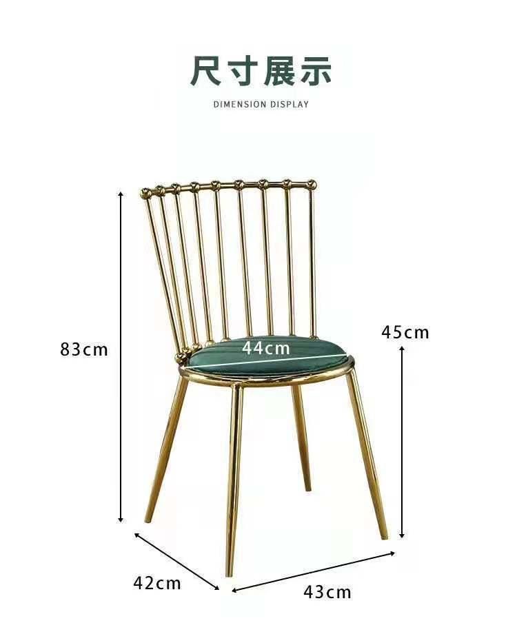 Italian Designer Luxuy Dining Chair Modern Legs Metal White Dining Chairs